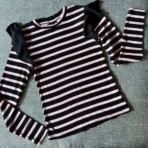 Who What Wear Ruffle Shoulder Sweater